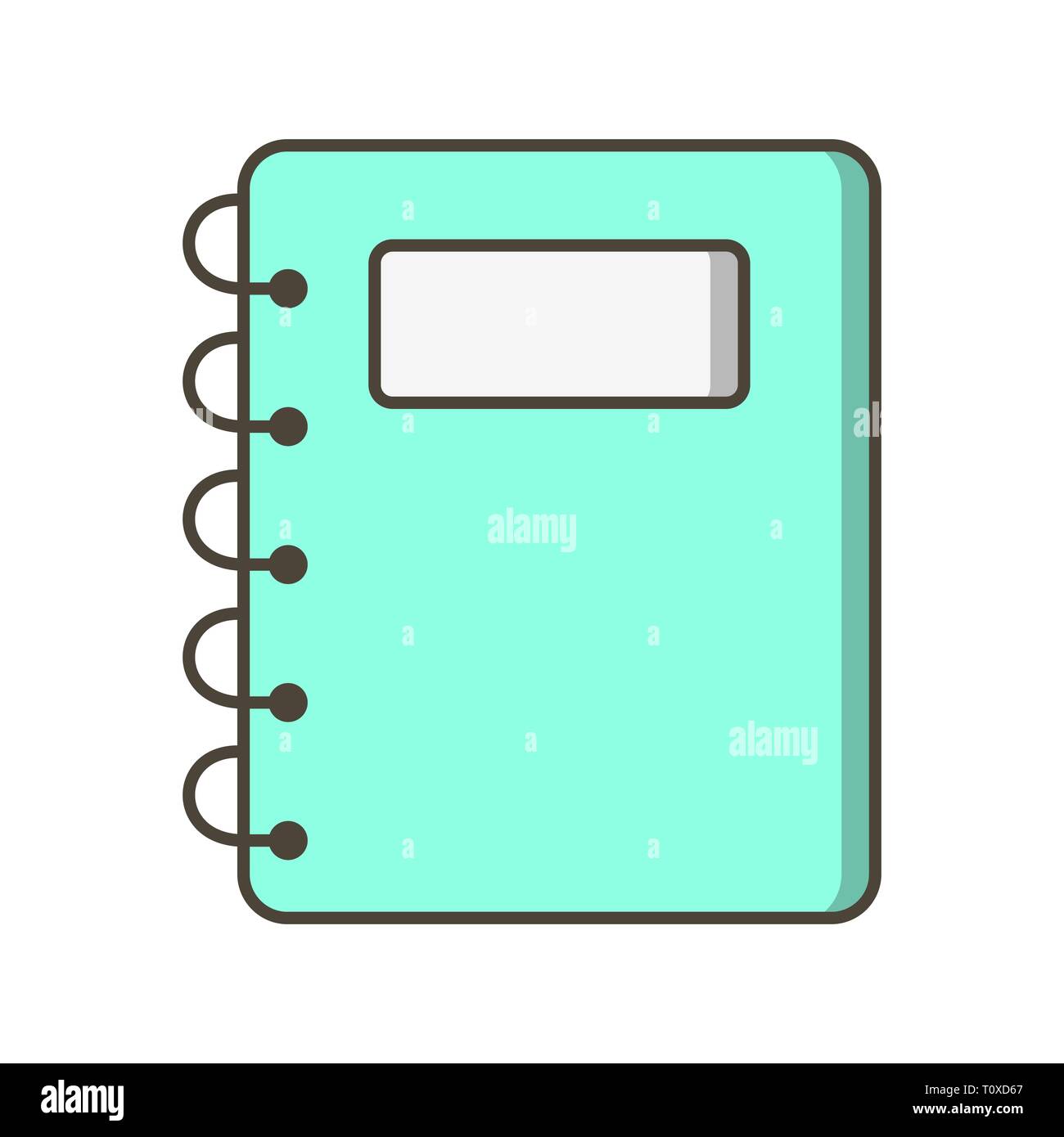Illustration Notepad Icon Stock Photo Alamy