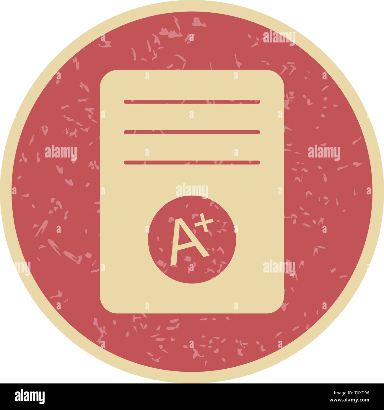Illustration A+ Grade Icon Stock Photo - Alamy
