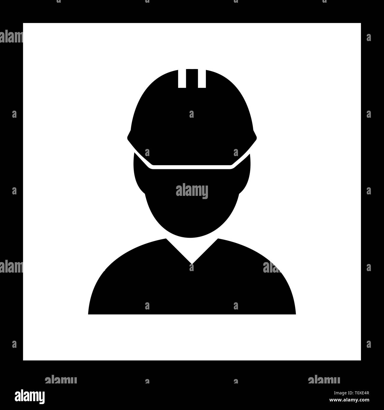 Illustration Engineer Icon Stock Photo - Alamy
