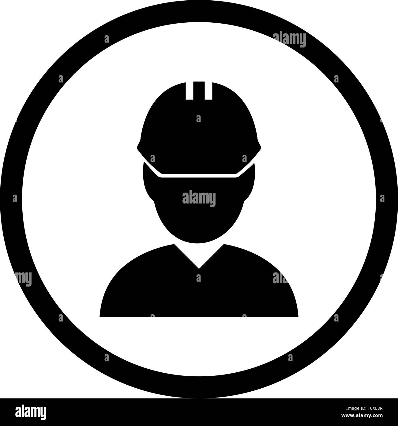 Illustration Engineer Icon Stock Photo - Alamy