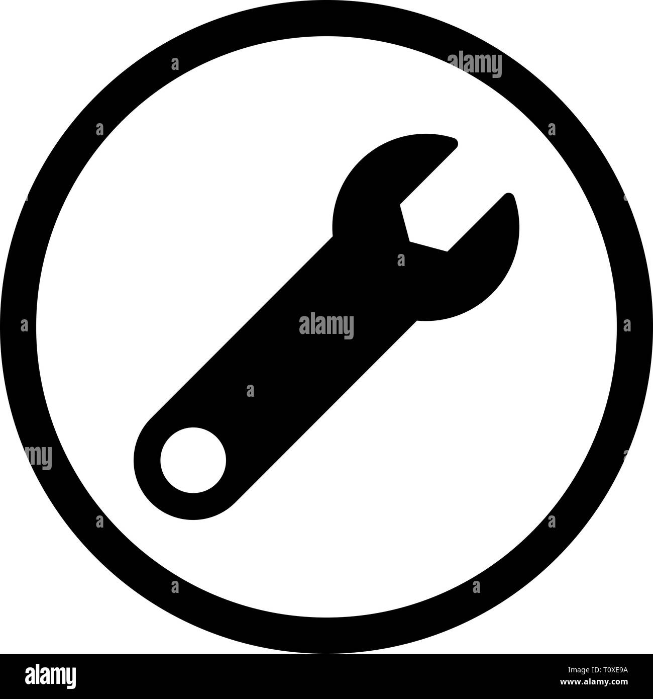 Illustration Wrench Icon Stock Photo Alamy