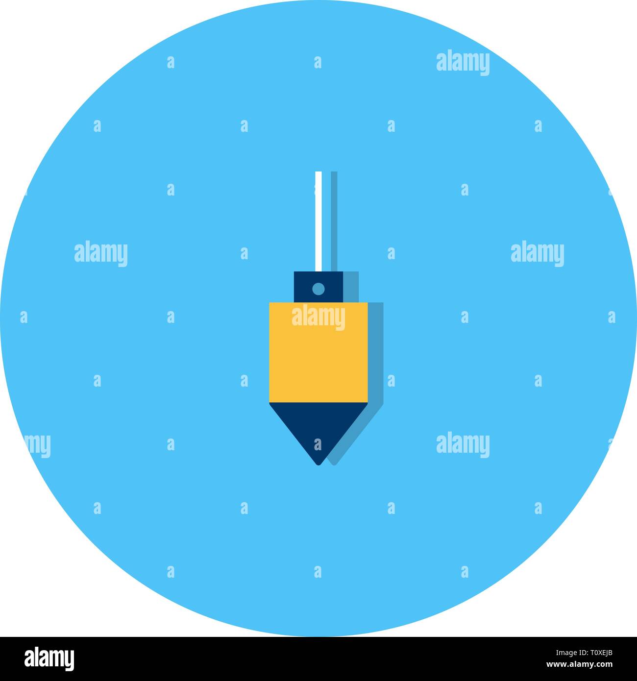 Illustration Plumb Bob Icon Stock Photo Alamy