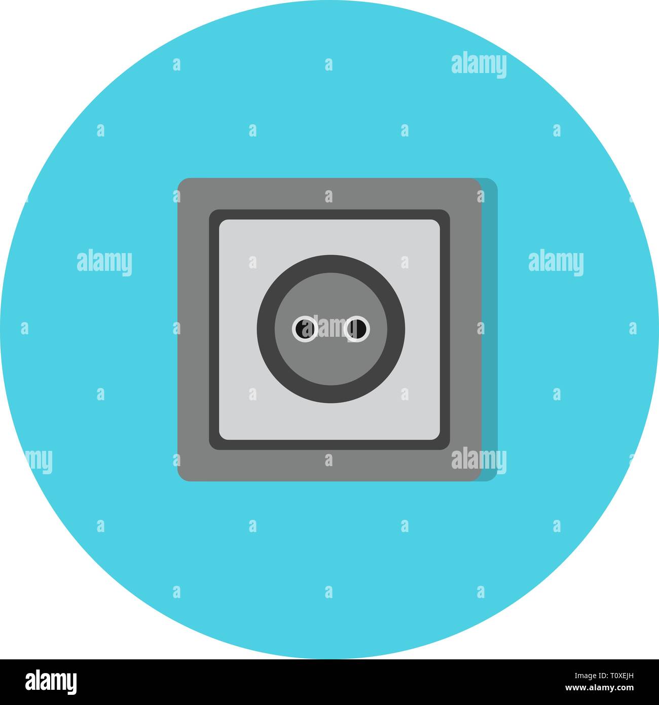 Illustration Socket Icon Stock Photo - Alamy