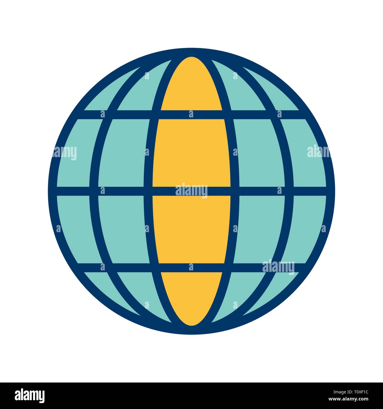 Illustration Globe Icon Stock Photo - Alamy