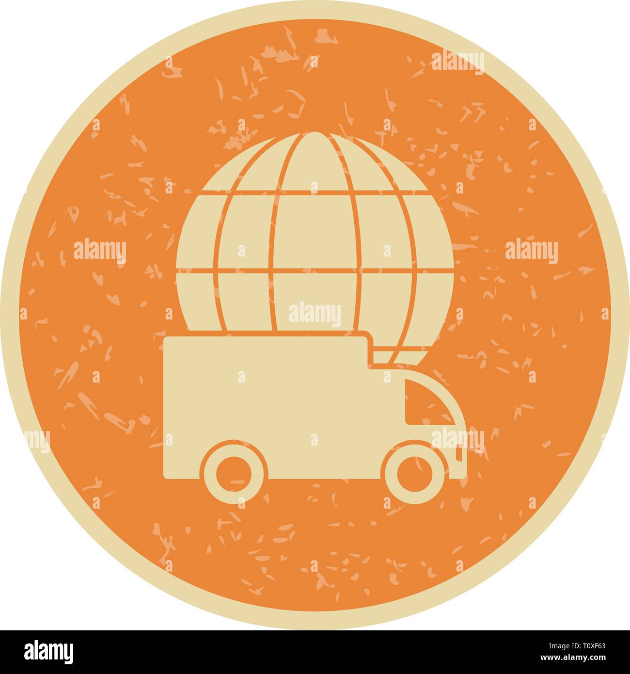 Illustration Global Delivery Icon Stock Photo Alamy