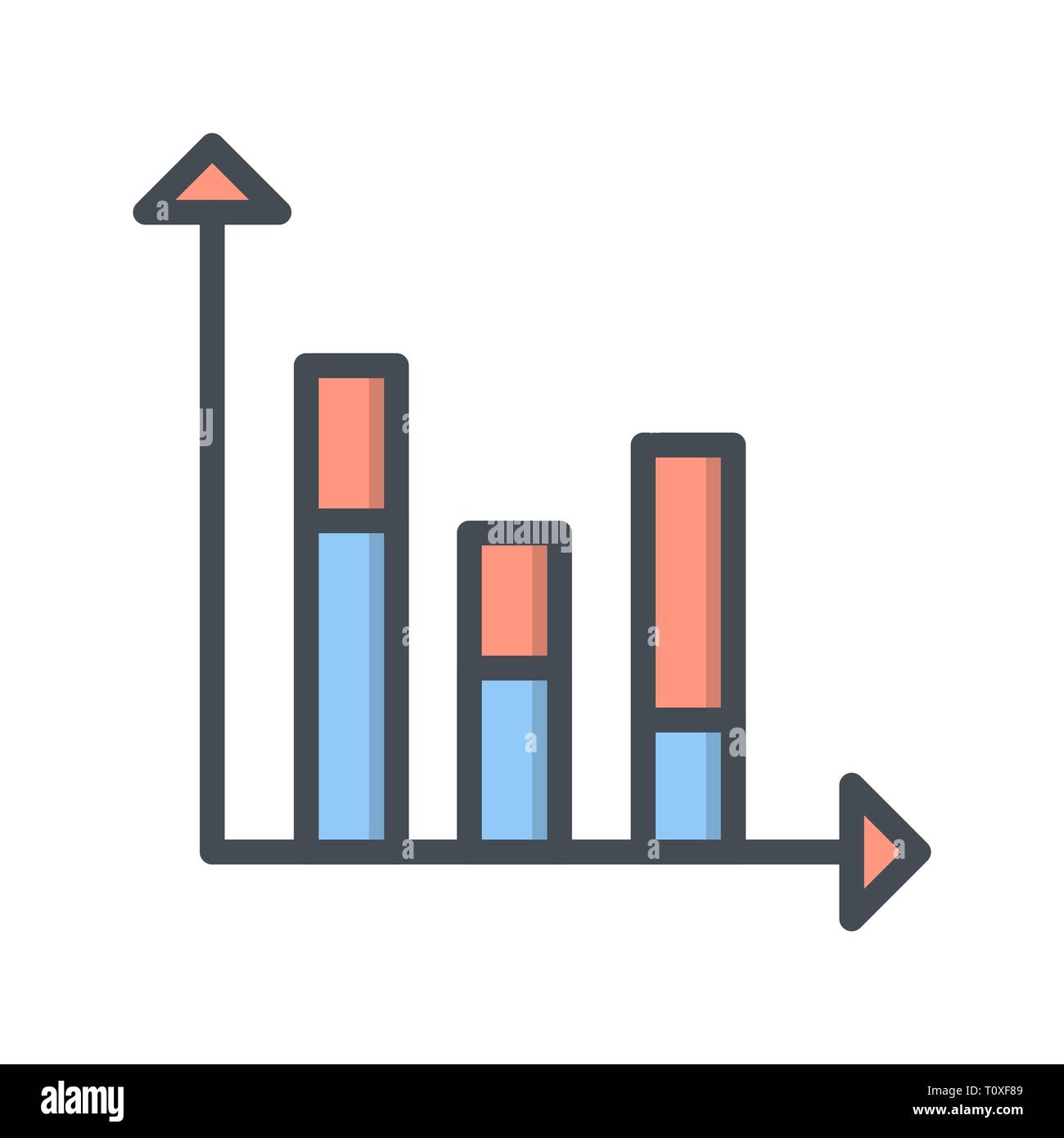 Illustration Statistics Icon Stock Photo - Alamy