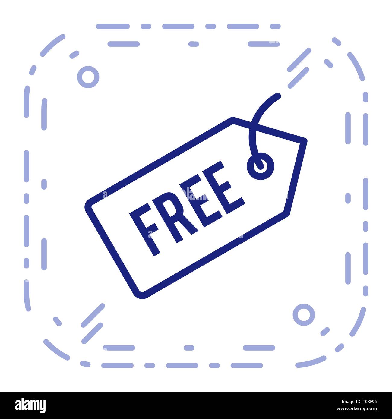 Illustration Free Tag Icon Stock Photo - Alamy