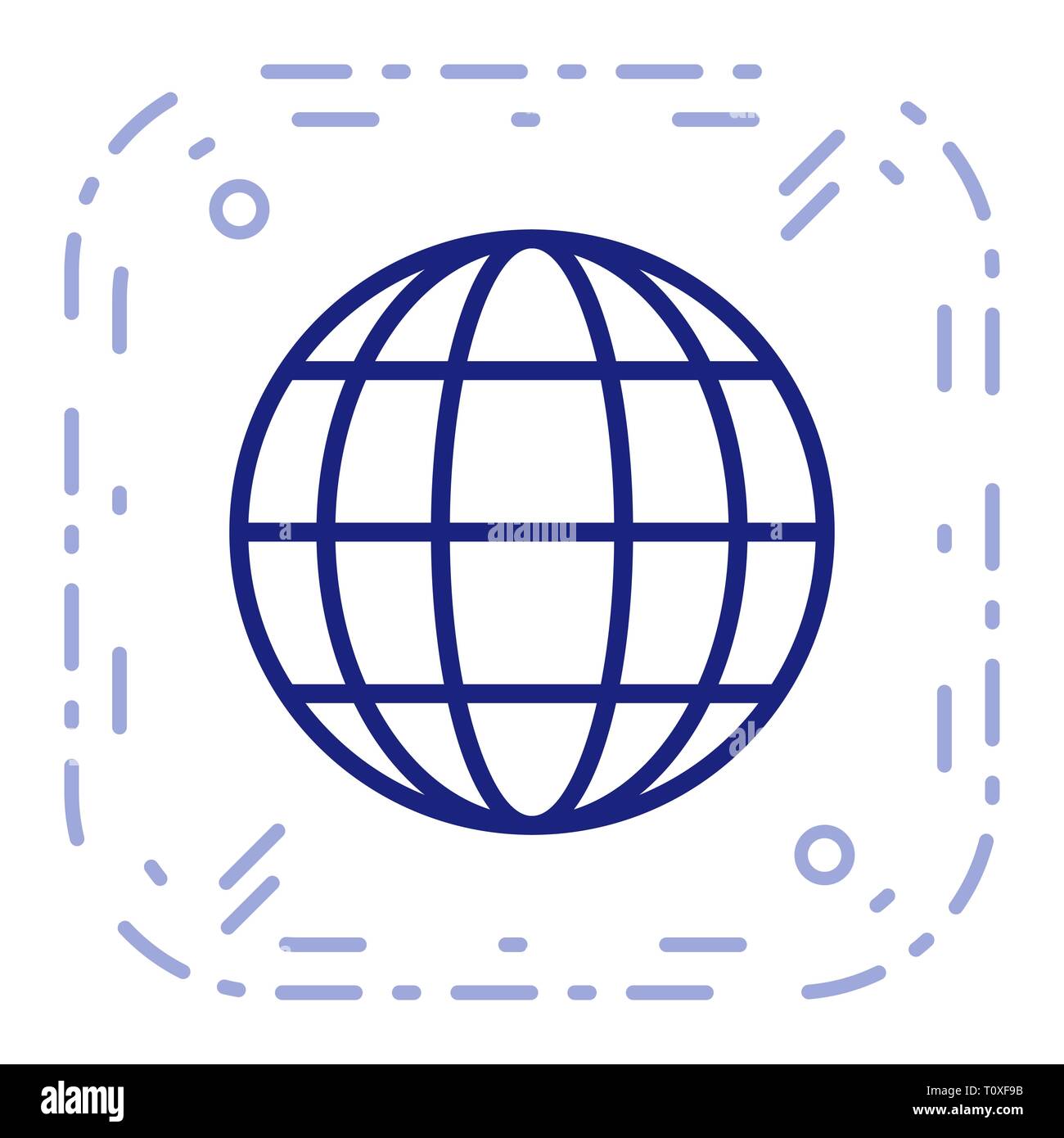 Illustration Globe Icon Stock Photo - Alamy