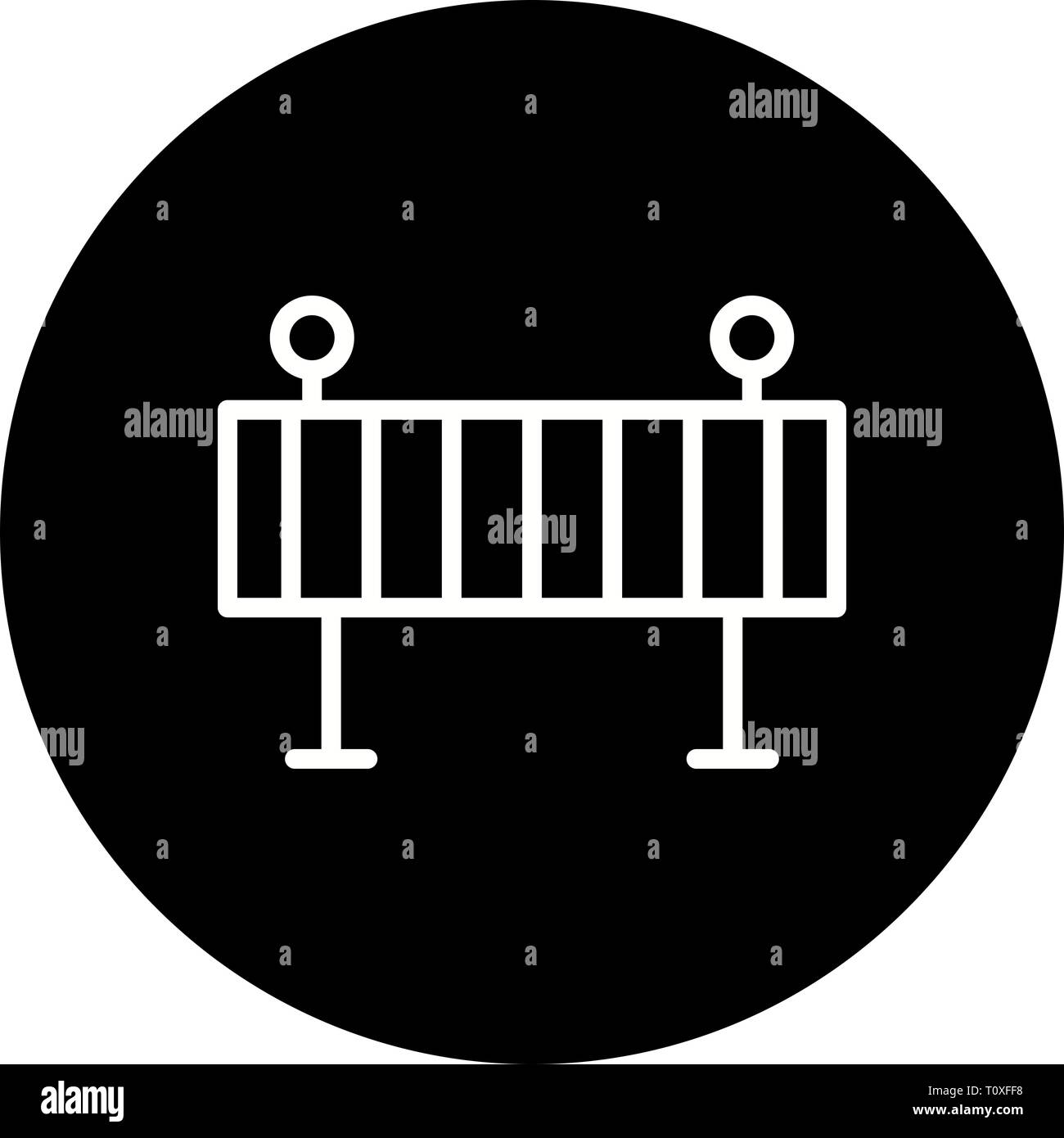 Illustration Barrier Icon Stock Photo - Alamy
