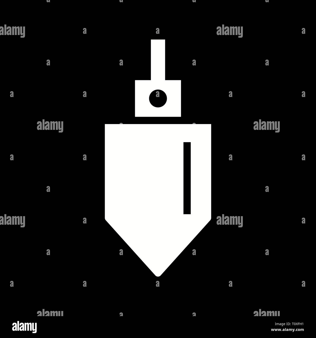 Illustration Plumb Bob Icon Stock Photo Alamy