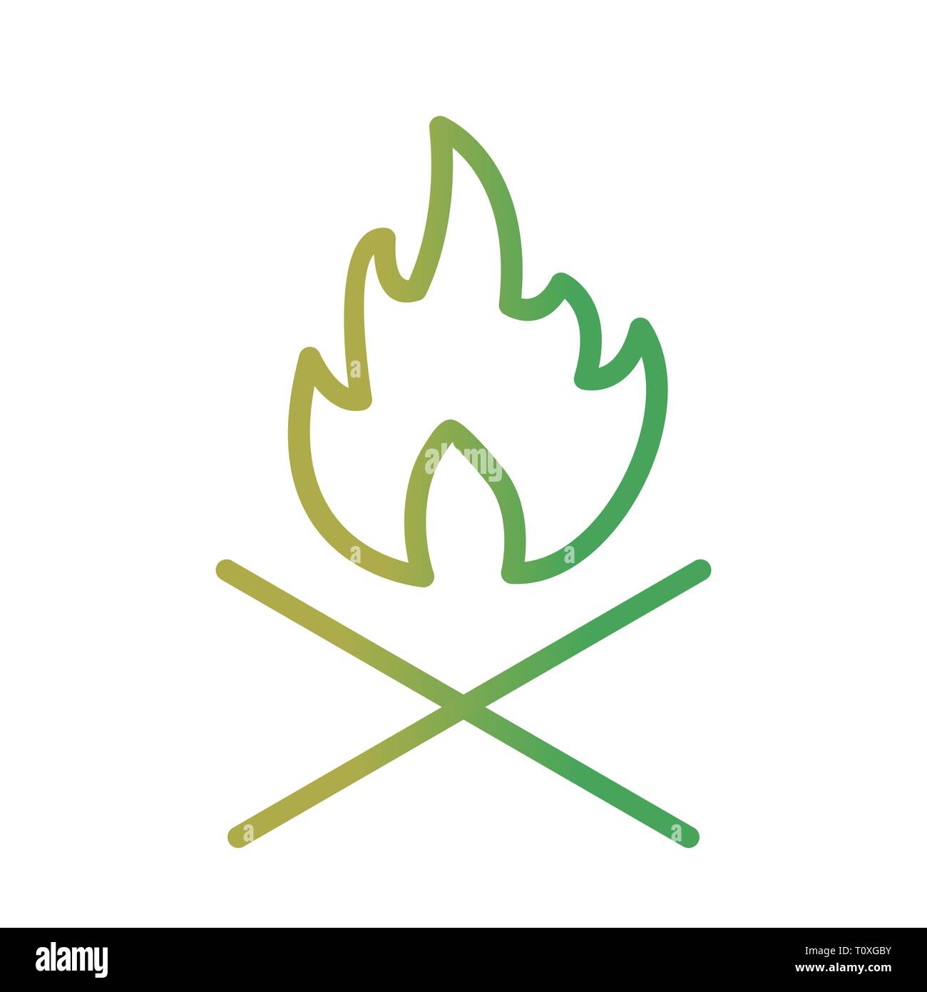 Bone fire icon Cut Out Stock Images & Pictures - Alamy