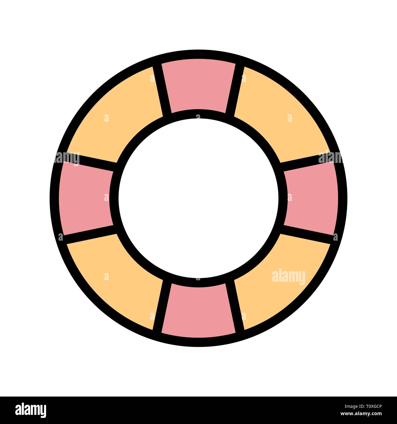 Illustration Life Preserver Icon Stock Photo Alamy