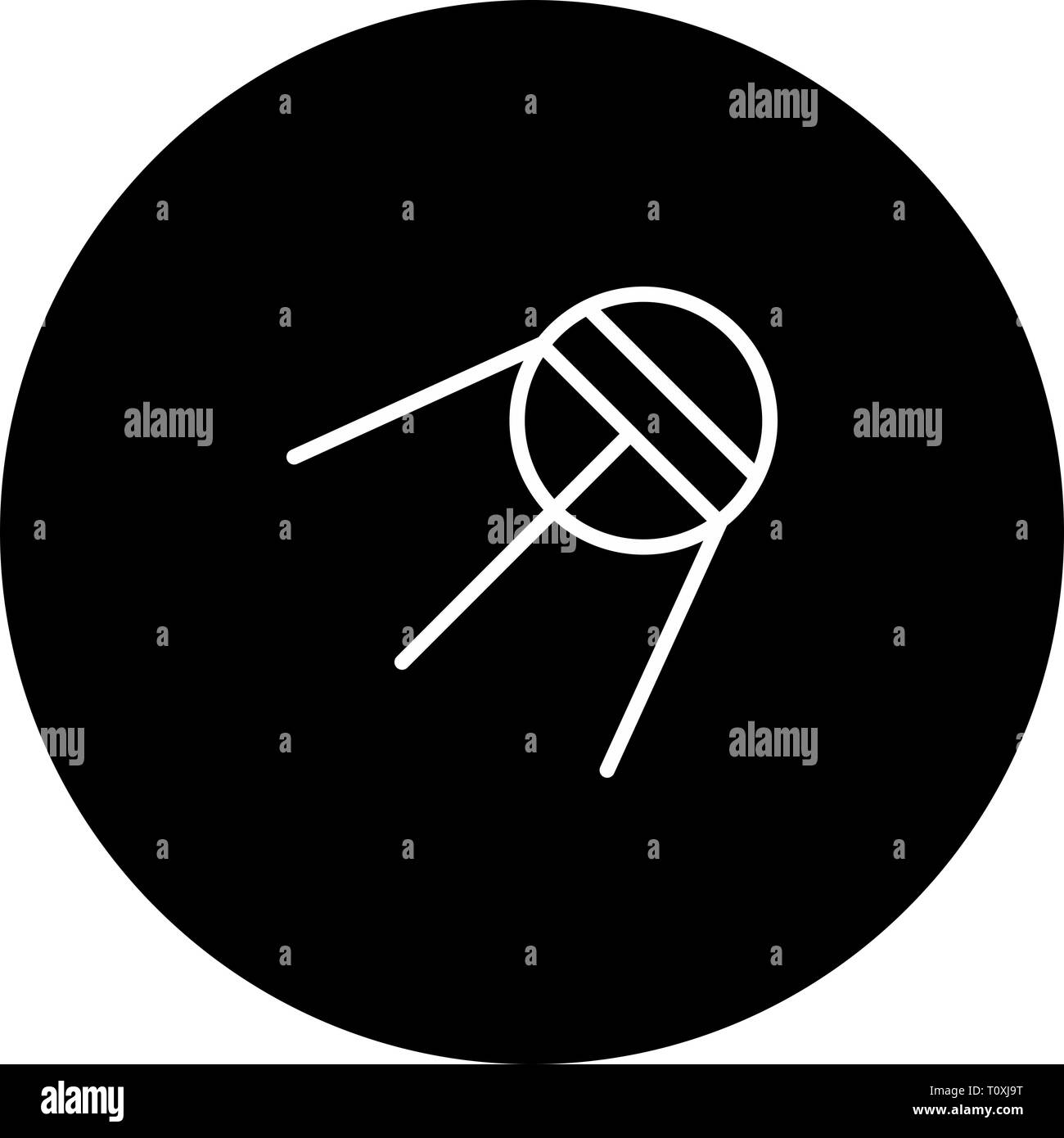 Illustration Sputnik Icon Stock Photo - Alamy