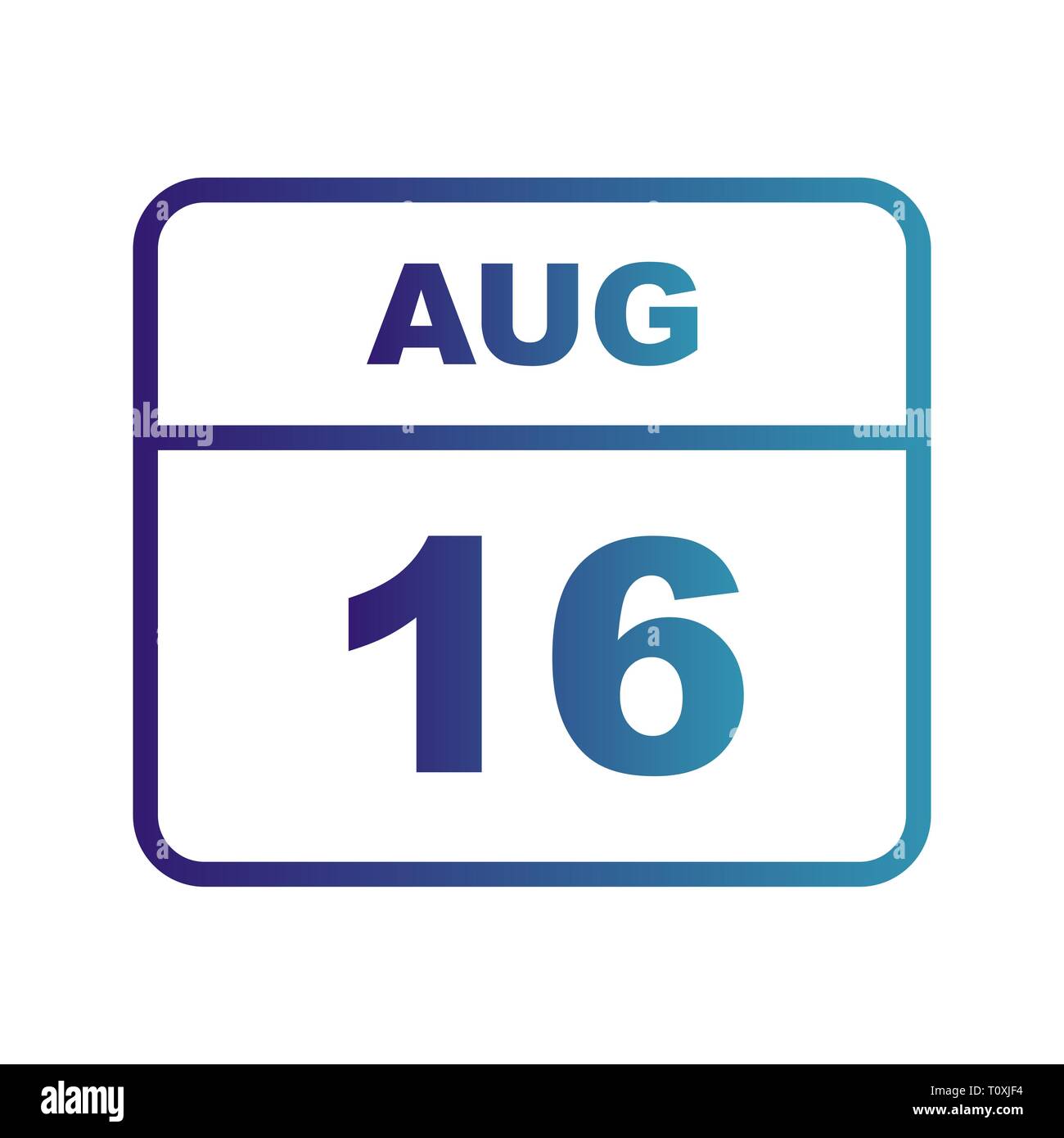 August 16th Cut Out Stock Images & Pictures Alamy
