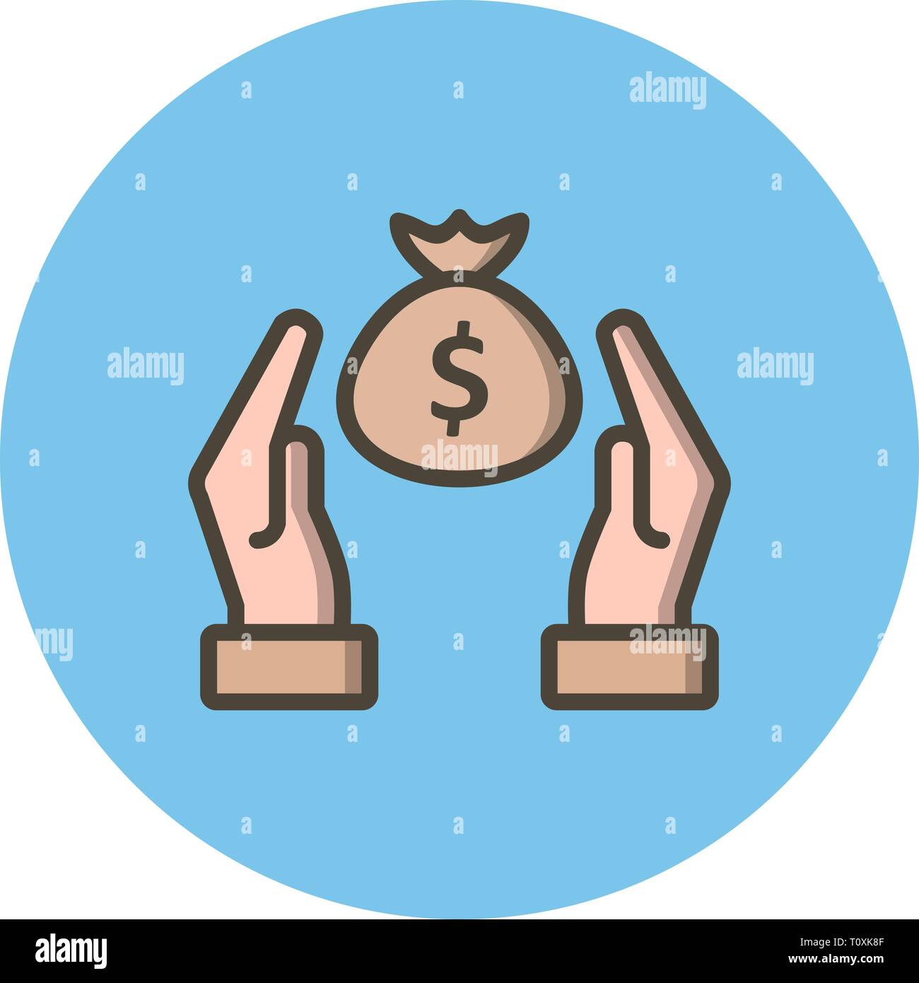 Illustration Savings Icon Stock Photo - Alamy