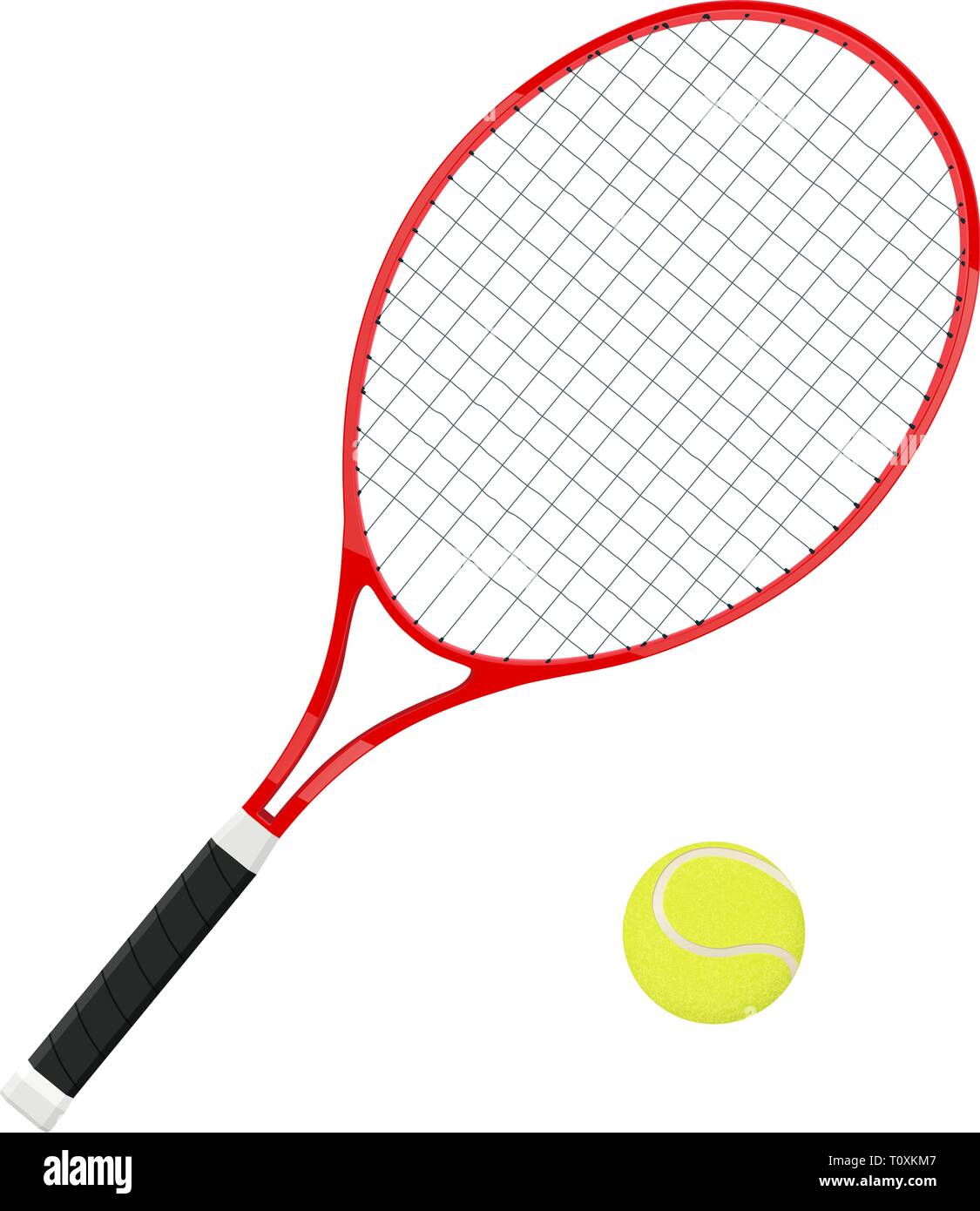 Tennis ball and racket symbol hires stock photography and images Alamy