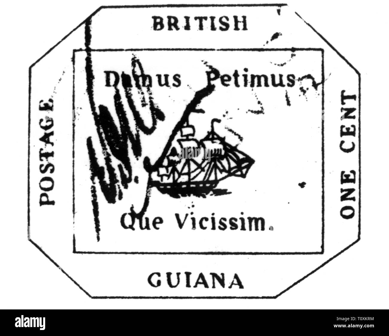 1856 british guiana stamp hires stock photography and images Alamy