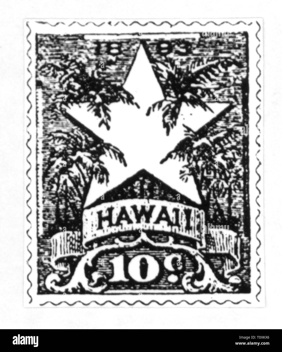 mail, postage stamps, USA, Republic of Hawaii, date of issue: 28.2.1894,  star, stars, year date 1893, , 19th century, mail, post, postage stamps,  postage stamp, USA, United States of America, republic, republics