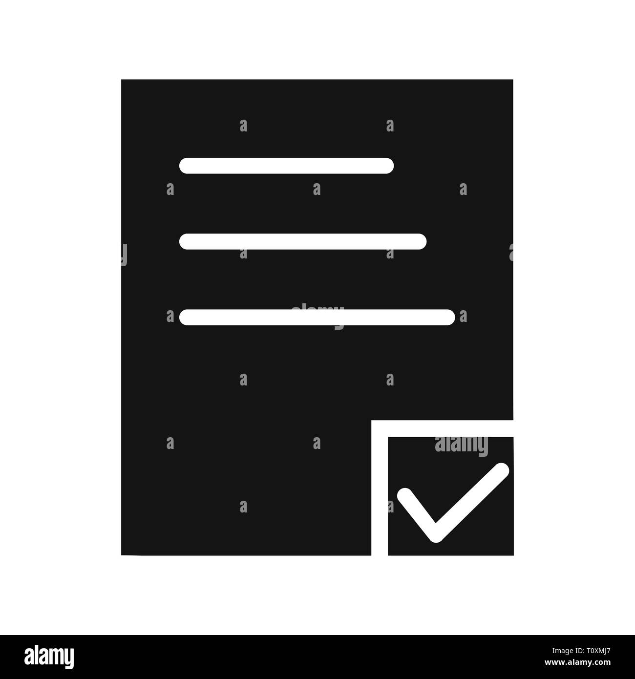 Illustration Task Icon Stock Photo - Alamy