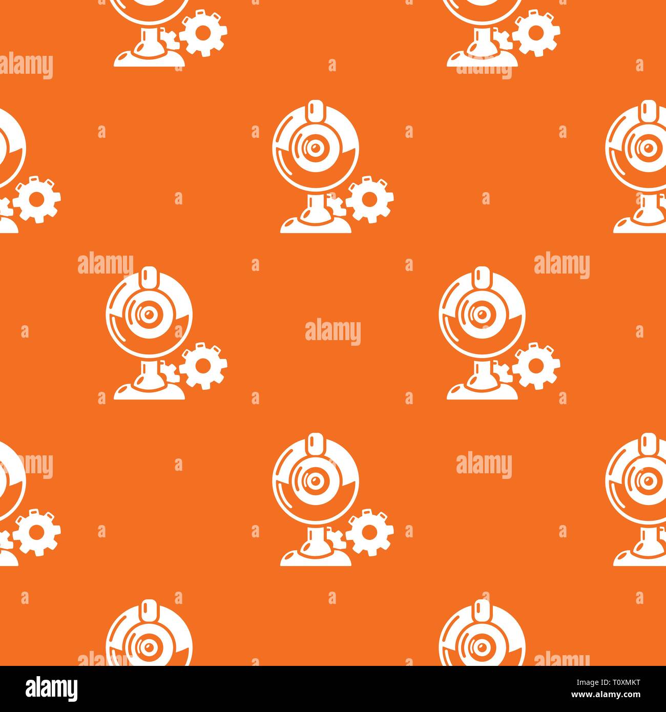 Fan repair pattern vector orange Stock Vector