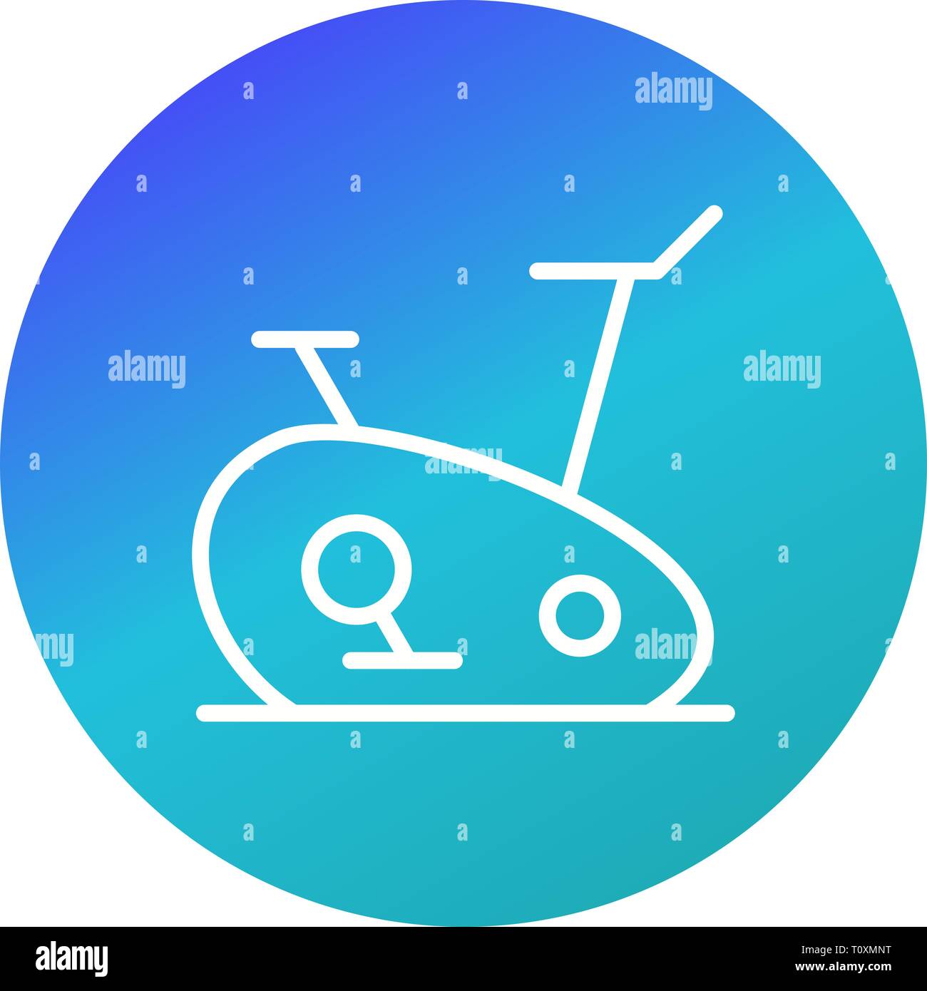 Exercise Bike Icon Vector Illustration Stock Photo