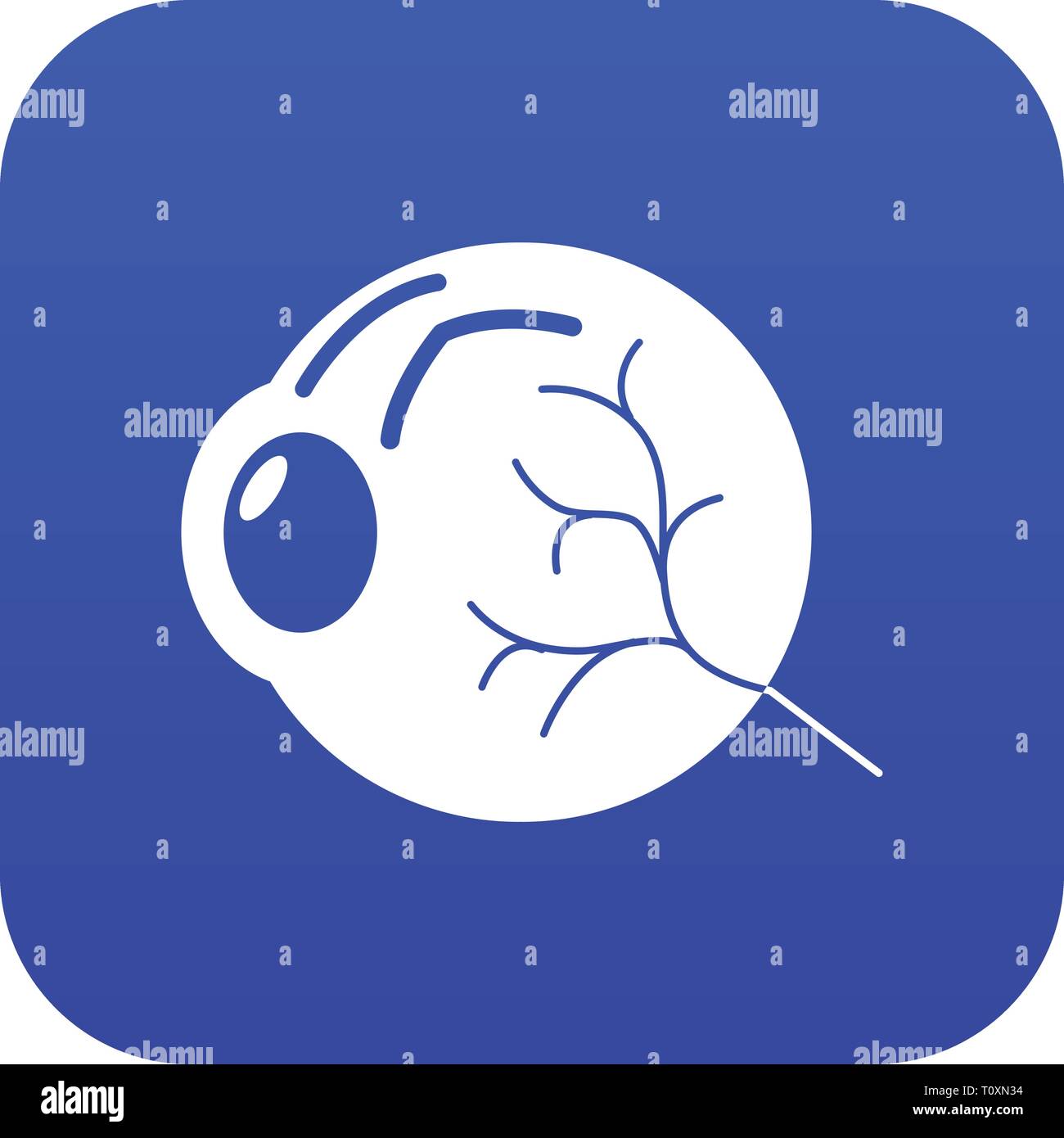 Human eye icon blue vector Stock Vector Image & Art - Alamy