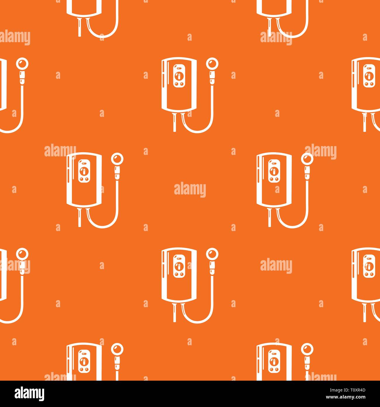 Boiler pattern vector orange Stock Vector