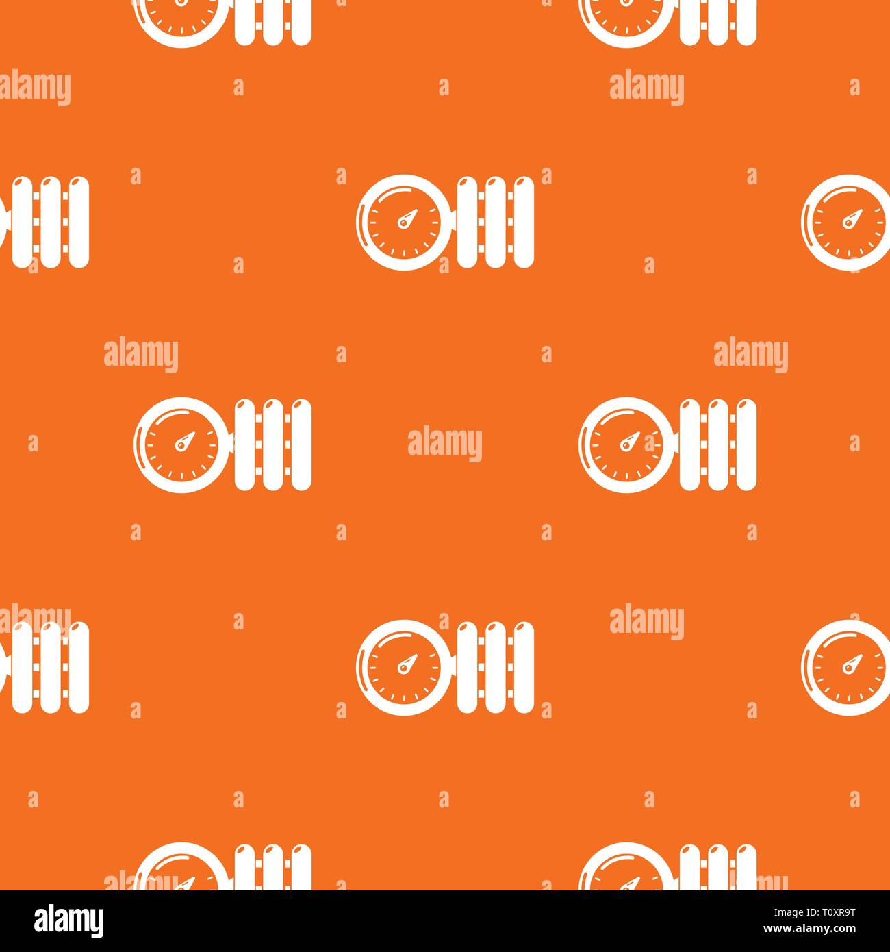 Manometer pattern vector orange Stock Vector