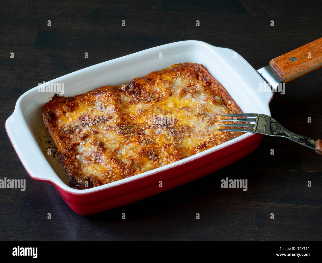 Portion beef lasagne hires stock photography and images Alamy