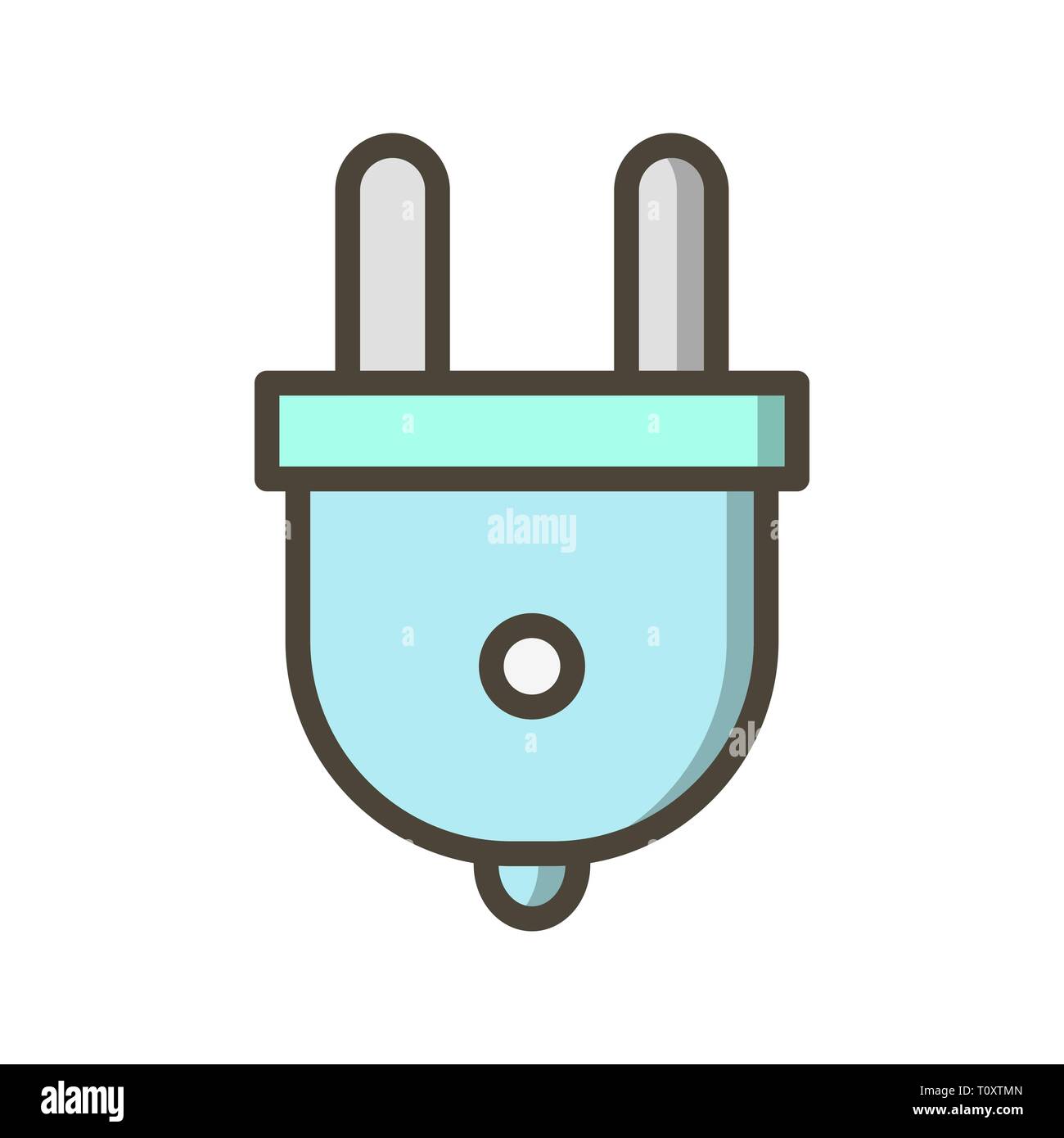 Illustration Plug Icon Stock Photo - Alamy