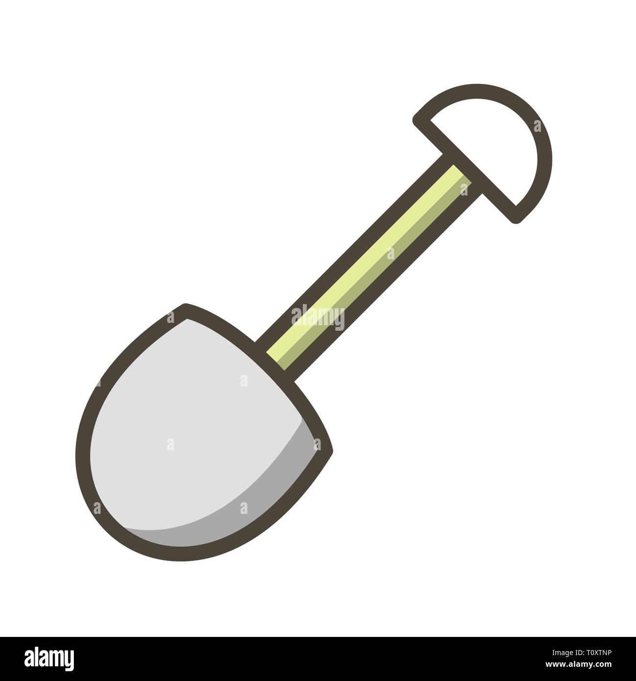 Illustration Shovel Icon Stock Photo