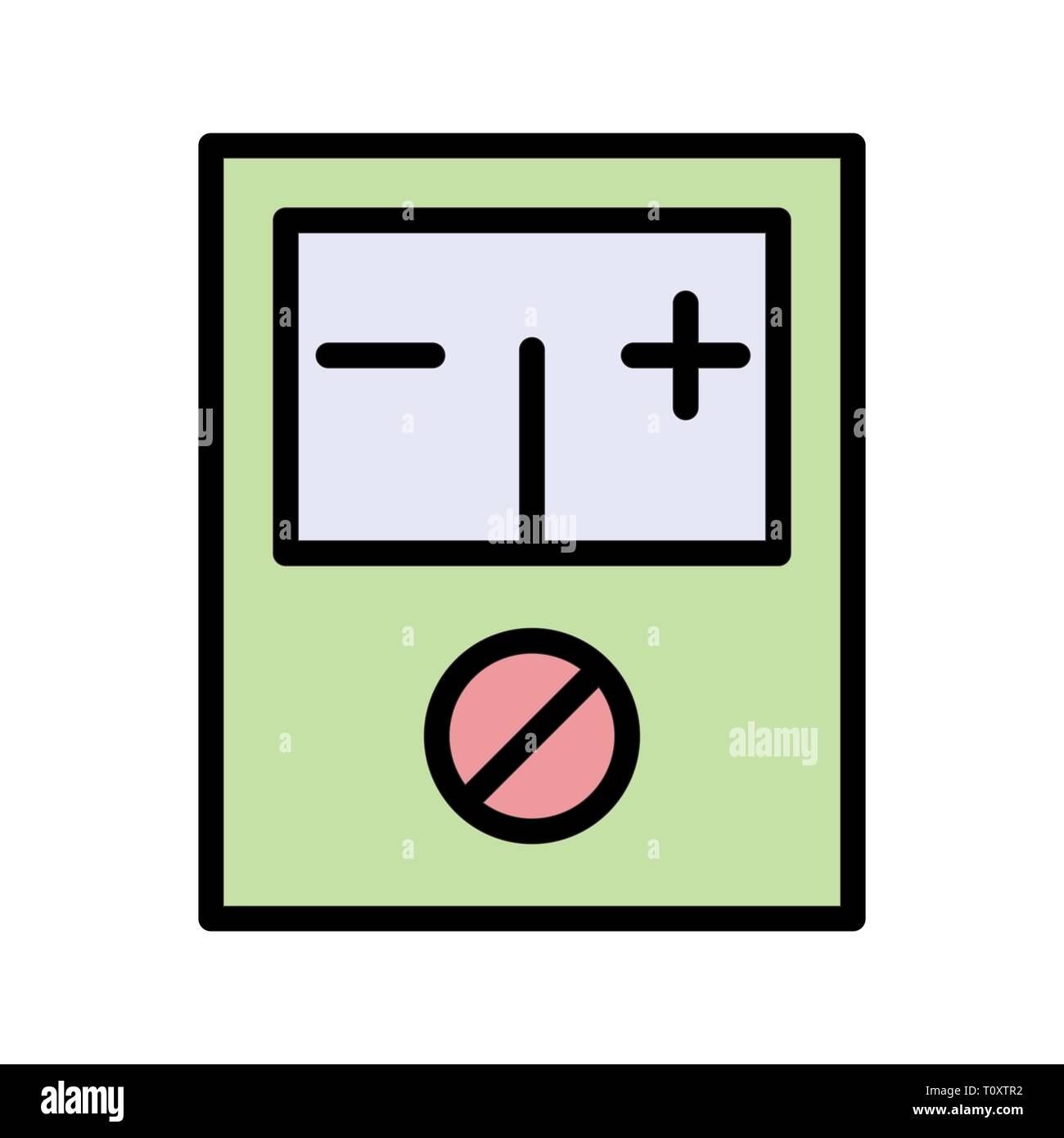 Illustration Voltmeter Icon Stock Photo Alamy