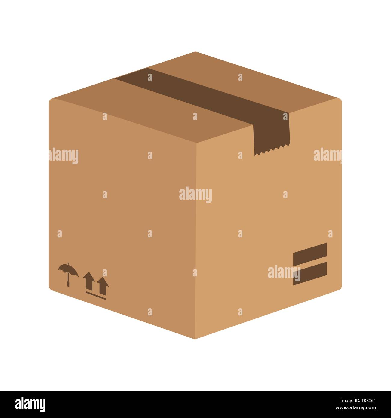 Illustration Package Icon Stock Photo - Alamy