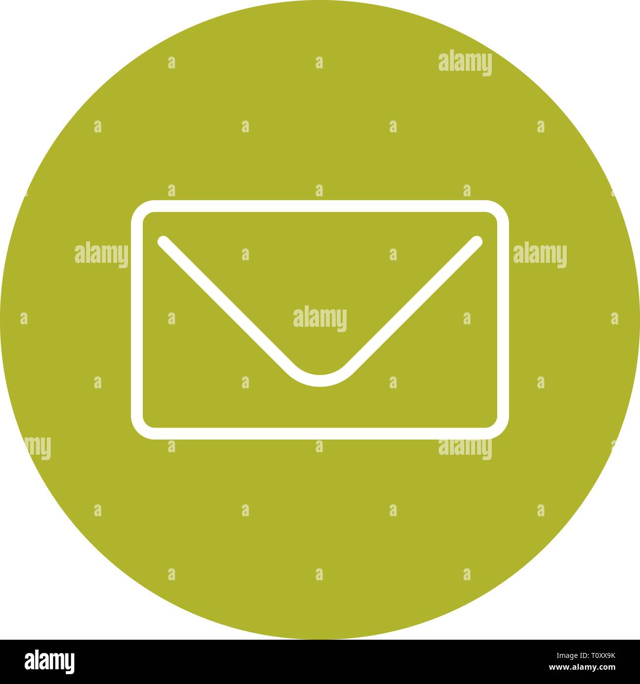 Illustration Envelope Icon Stock Photo - Alamy