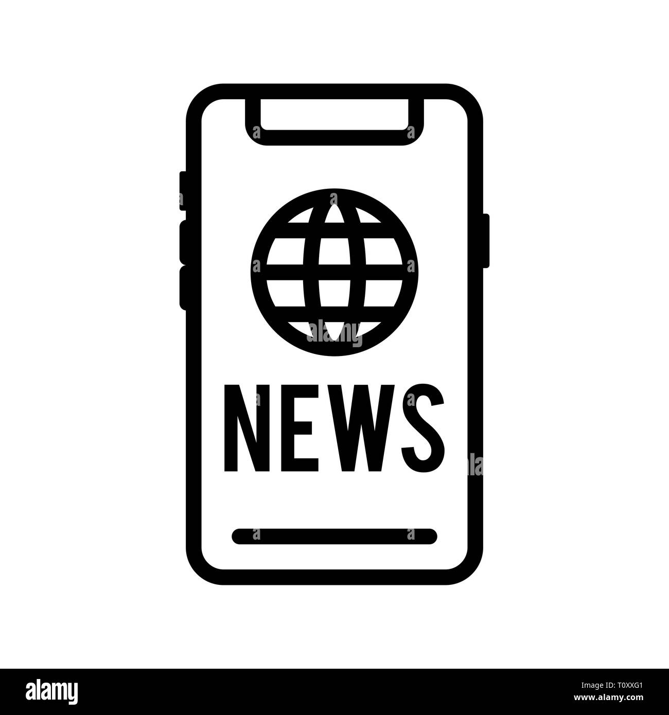 Illustration News Icon Stock Photo Alamy
