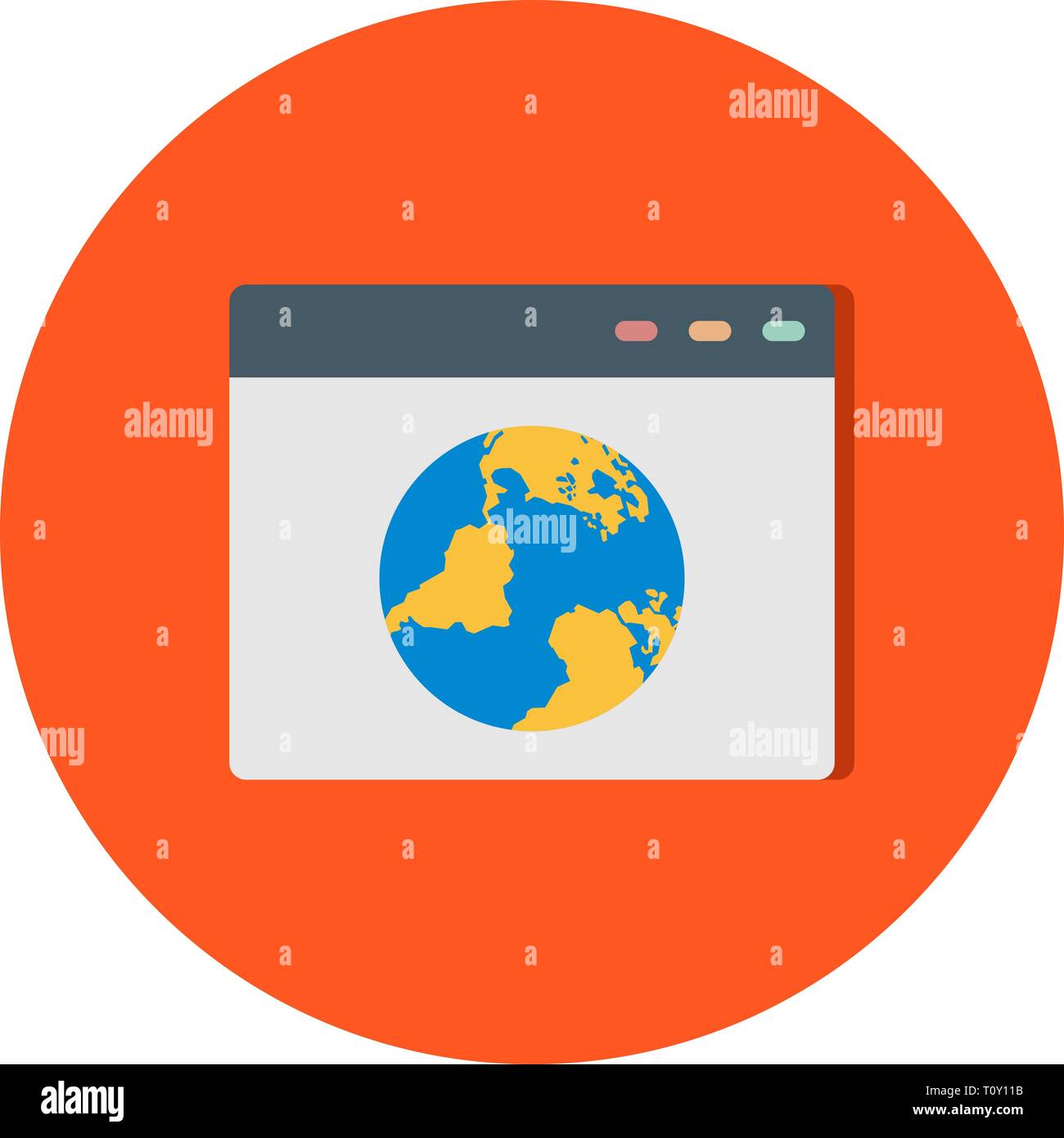 Illustration Browser Icon Stock Photo - Alamy