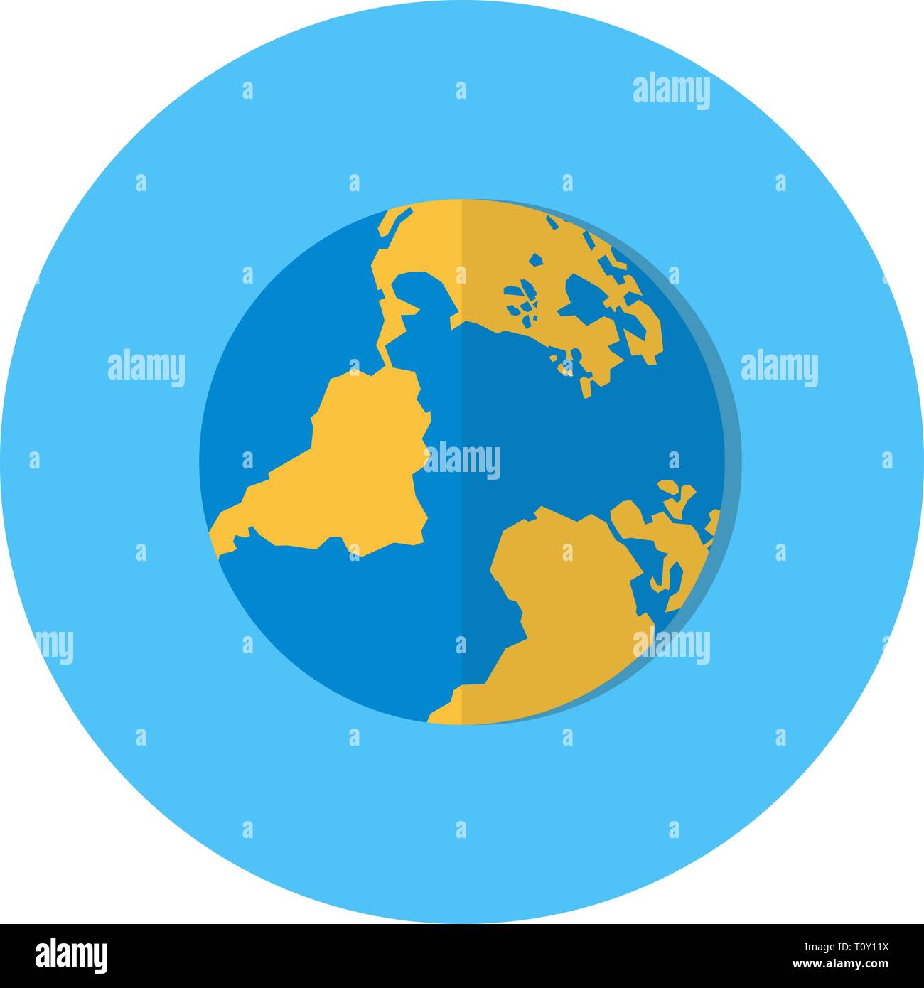 Illustration Globe Icon Stock Photo - Alamy