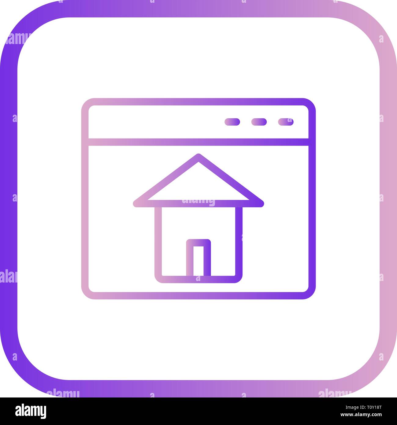 Illustration Homepage Icon Stock Photo - Alamy