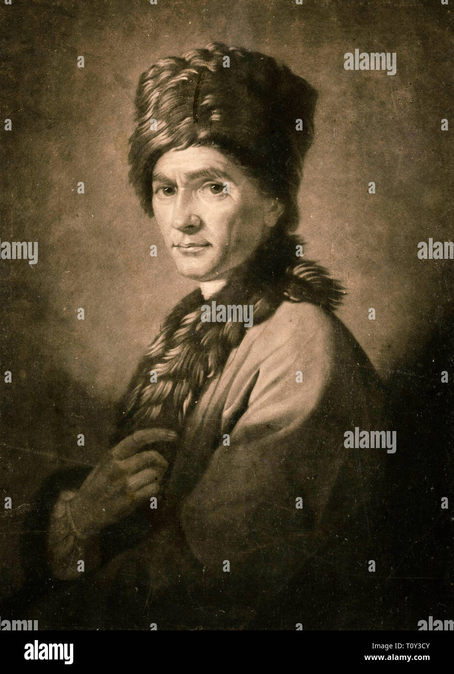 David Martin engraving after Allan Ramsay's portrait of Jean-Jacques R...