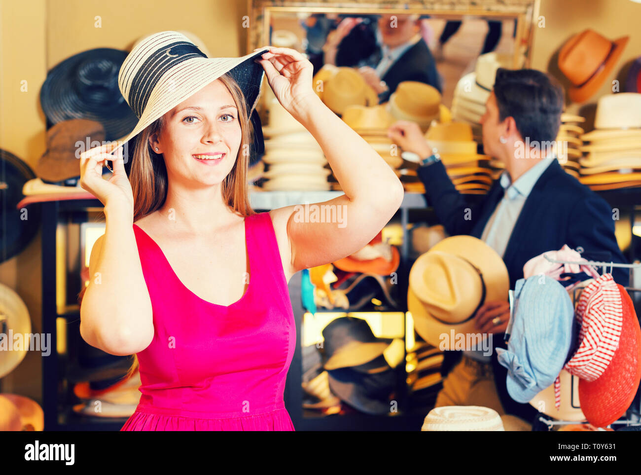 try on a hat