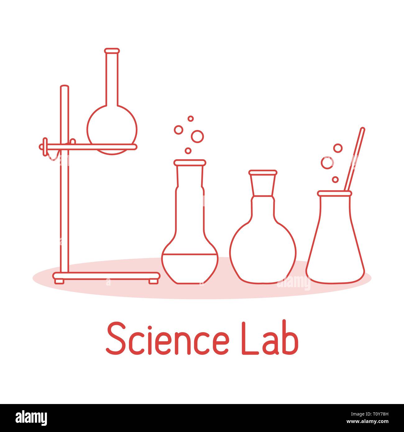 Laboratory tripod stand Stock Vector Images - Alamy