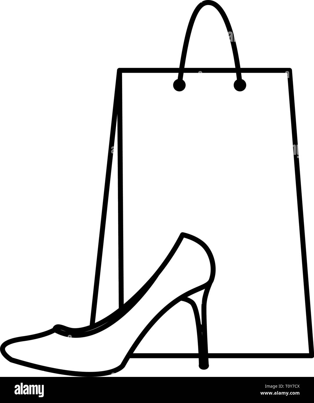 Bag and shoes vector discount