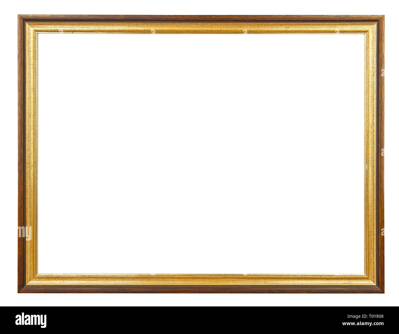 Golden Vintage Frame Isolated On High Resolution Stock Photography and