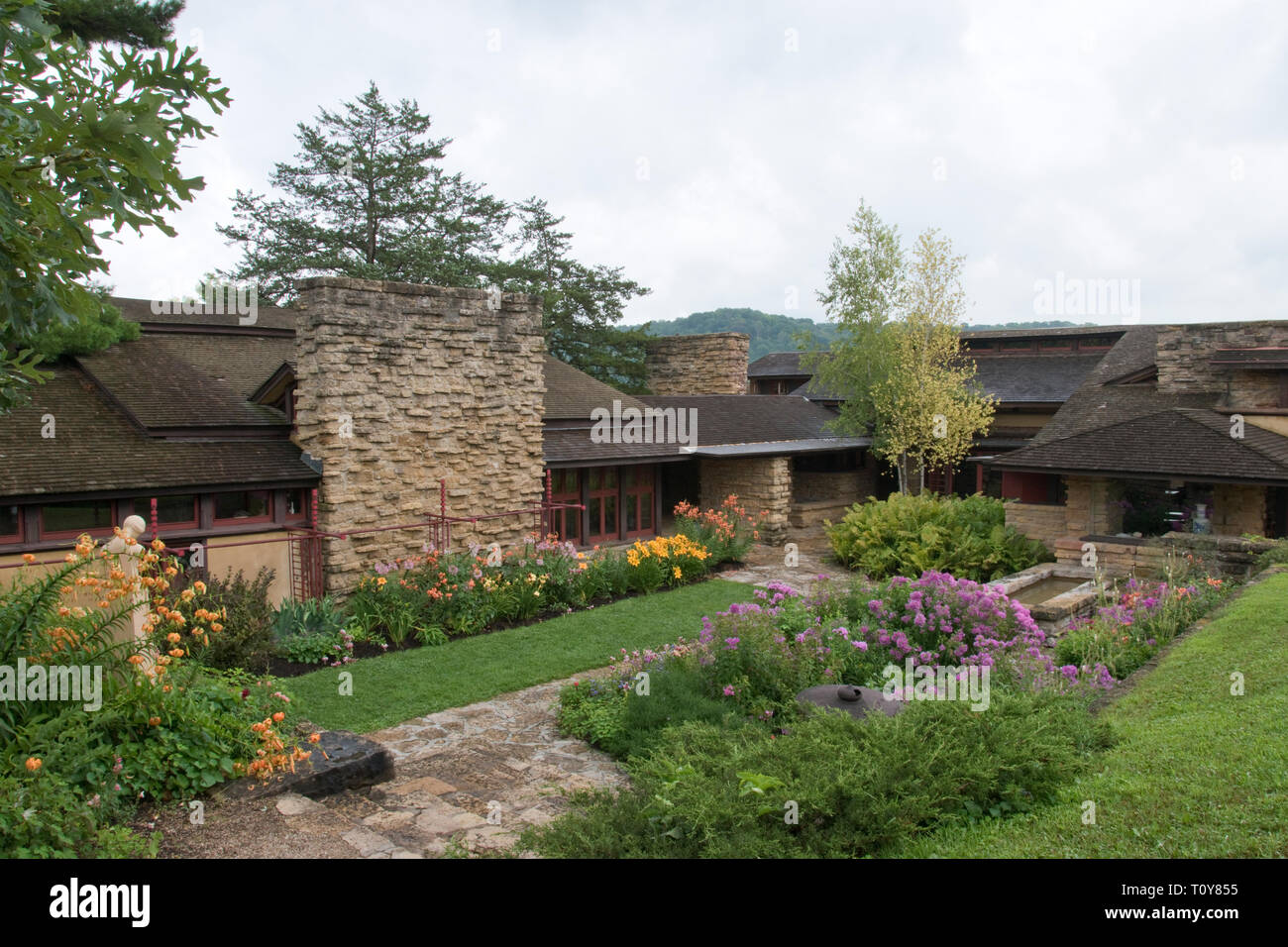 The gardens of Taliesin, the estate of American architect Frank Lloyd
