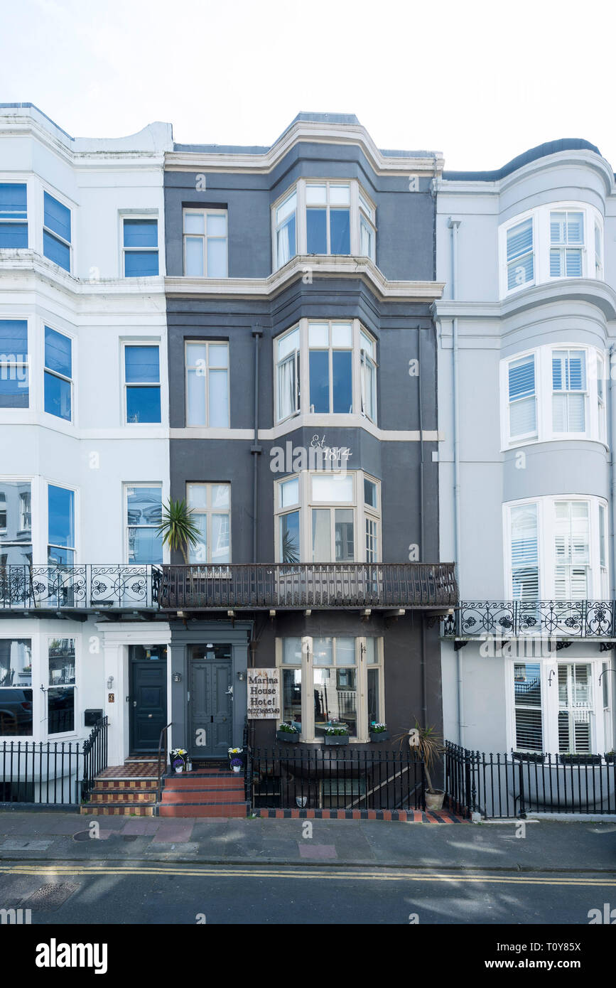 street views from a typical road in Brighton's Kemp Town with
