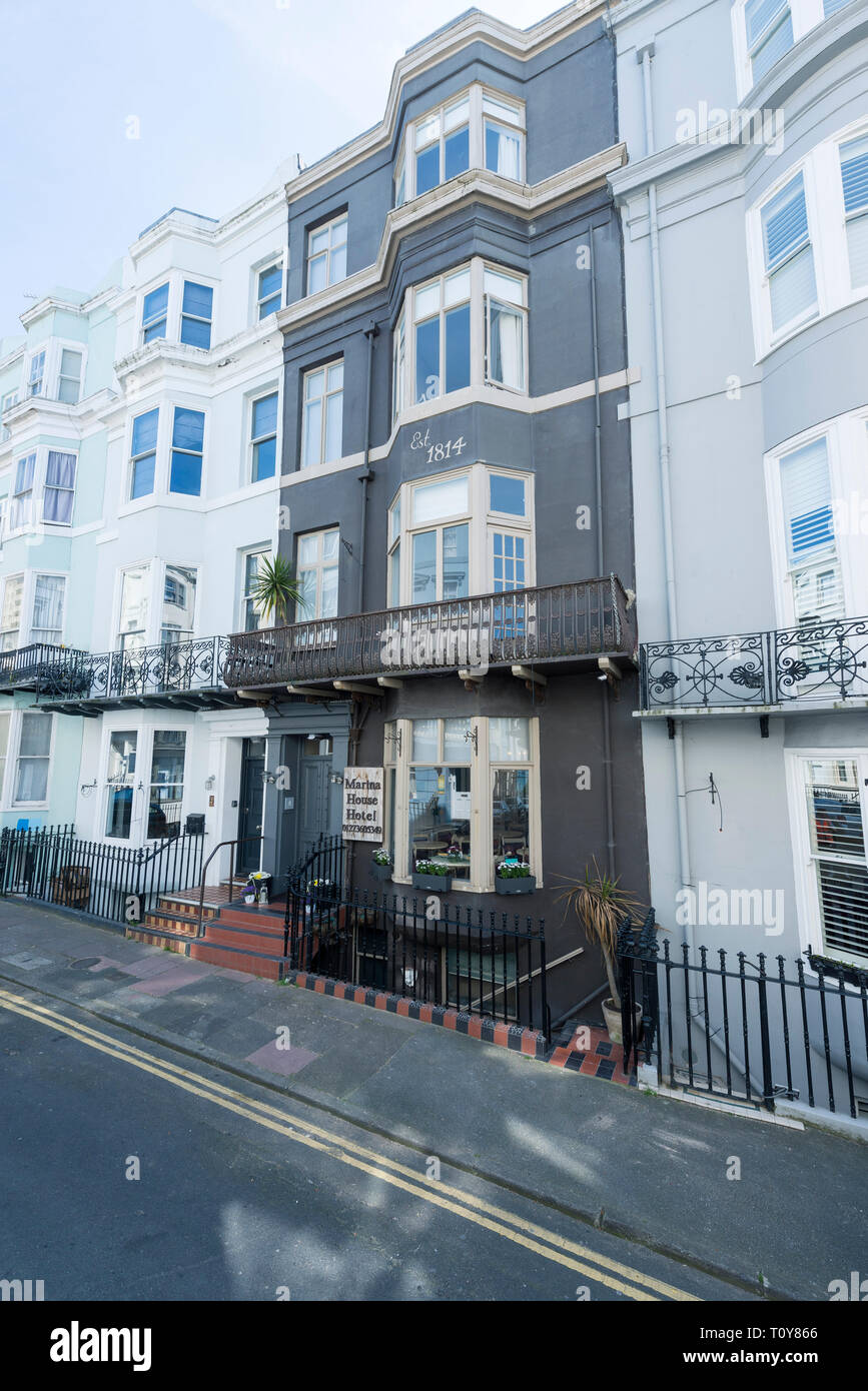 street views from a typical road in Brighton's Kemp Town with