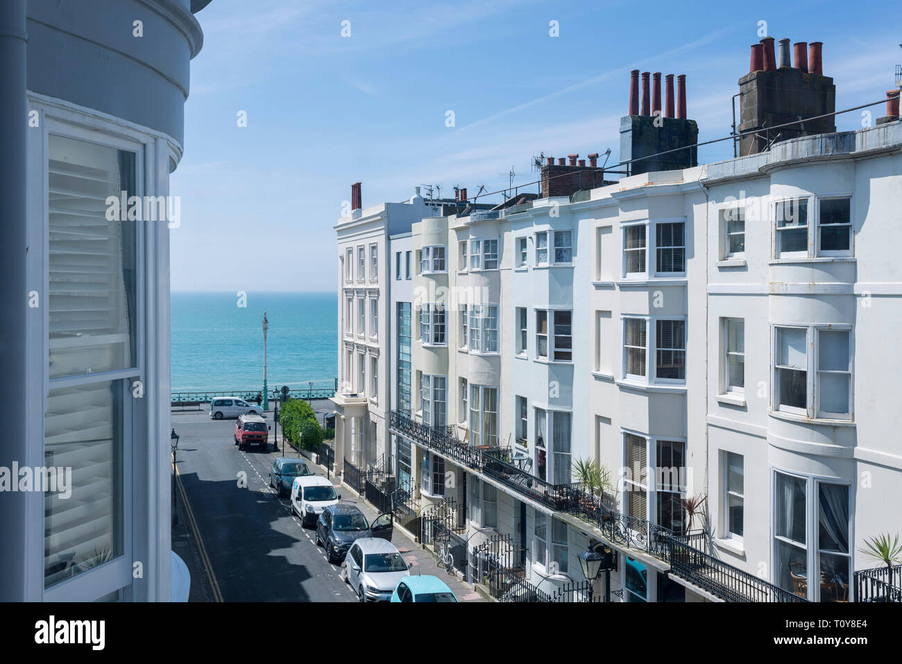 street views from a typical road in Brighton's Kemp Town with