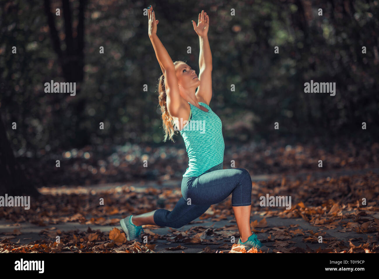 Stretching in hi-res stock photography and images - Alamy