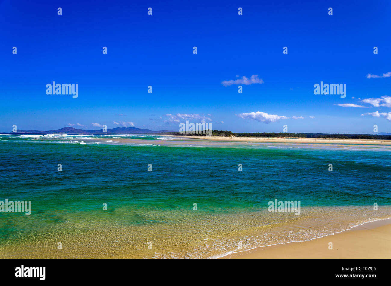 Beaches near Nambucca Heads in New South Wales, Australia Stock Photo