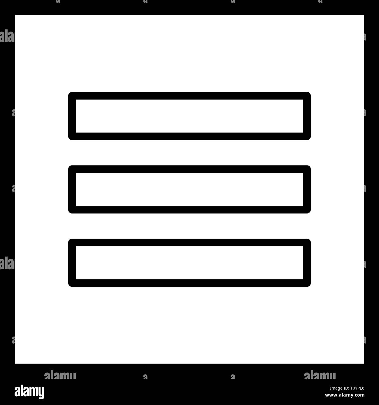 Illustration Menu Icon Stock Photo - Alamy